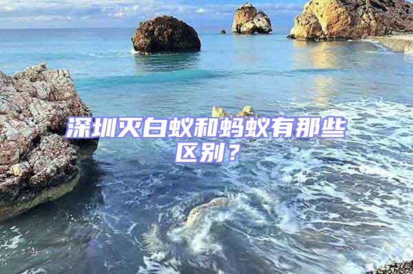 深圳滅白蟻和螞蟻有那些區別?