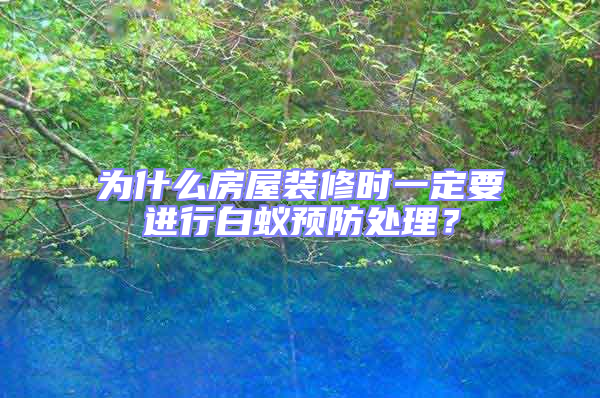 為什么房屋裝修時(shí)一定要進(jìn)行白蟻預(yù)防處理？