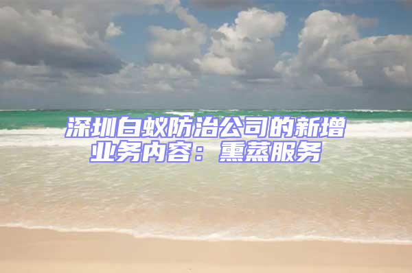深圳白蟻防治公司的新增業務內容:熏蒸服務