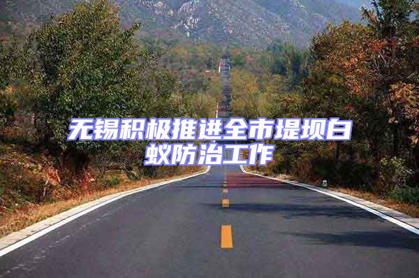 無錫積極推進(jìn)全市堤壩白蟻防治工作