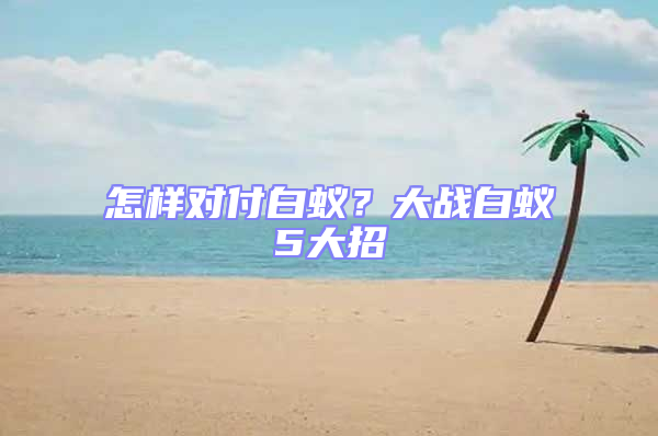 怎樣對付白蟻?大戰白蟻5大招