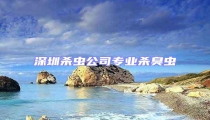 深圳殺蟲公司專業殺臭蟲