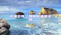 滅蟲公司,如何防蟲是關鍵