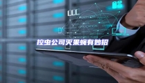 控蟲公司滅果蠅有妙招
