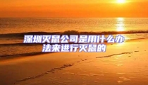 深圳滅鼠公司是用什么辦法來進行滅鼠的