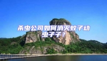 殺蟲公司如何消滅蚊子幼蟲孑孓?