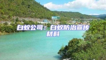 白蟻公司:白蟻防治宣傳材料