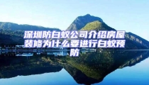 深圳防白蟻公司介紹房屋裝修為什么要進(jìn)行白蟻預(yù)防