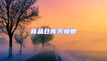 食品倉庫滅蟑螂