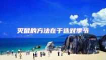 滅鼠的方法在于選對季節