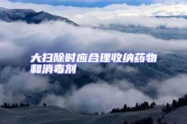 大掃除時應合理收納藥物和消毒劑