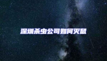 深圳殺蟲公司如何滅鼠