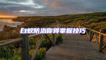 白蟻防治你得掌握技巧