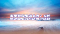 家里有臭蟲怎么辦?5種除滅臭蟲的方法可供選擇