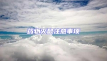 藥物滅鼠注意事項