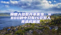 蟑螂大多數并非害蟲:4800種中只有1%會對人類造成困擾