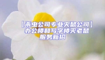 【殺蟲公司專業滅鼠公司】  辦公樓和寫字樓滅老鼠服務新招