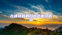 古建筑群的白蟻危害及防治