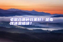 老鼠藥哪種效果好？是毒餌還是蠟塊？
