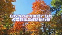 白蟻的危害有哪些?白蟻公司教你怎樣防治白蟻