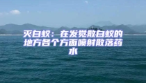 滅白蟻:在發覺散白蟻的地方各個方面噴射散落藥水