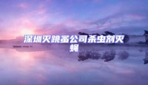 深圳滅跳蚤公司殺蟲劑滅蠅