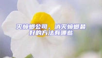 滅蟑螂公司,消滅蟑螂最好的方法有哪些