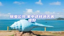除蟲公司,家中這樣消滅害蟲好