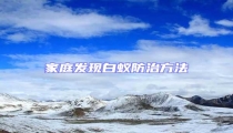 家庭發現白蟻防治方法