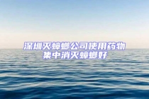 深圳滅蟑螂公司使用藥物集中消滅蟑螂好