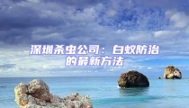 深圳殺蟲公司:白蟻防治的最新方法