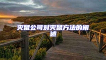 滅鼠公司對滅鼠方法的闡述