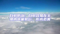 白蟻防治:白蟻容易在土壩內筑巢繁衍,形成危害