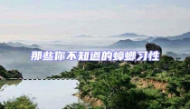 那些你不知道的蟑螂習性