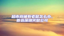 超市商鋪有老鼠怎么辦,首選深圳滅鼠公司