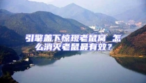 引擎蓋下驚現老鼠窩 怎么消滅老鼠最有效?