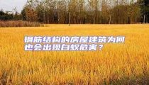 鋼筋結構的房屋建筑為何也會出現白蟻危害?