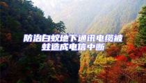 防治白蟻地下通訊電纜被蛀造成電信中斷