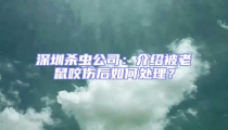 深圳殺蟲公司:介紹被老鼠咬傷后如何處理?