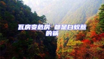 瓦房變危房 都是白蟻惹的禍