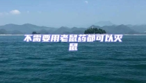 不需要用老鼠藥都可以滅鼠