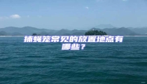 捕蠅籠常見的放置地點有哪些?