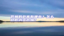 蒼蠅的危害有哪些?怎么徹底消滅蒼蠅?