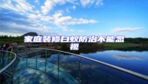 家庭裝修白蟻防治不能忽視