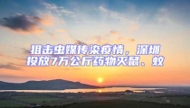 狙擊蟲媒傳染疫情,深圳投放7萬公斤藥物滅鼠、蚊