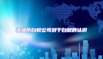 深圳防白蟻公司對于白蟻的認識