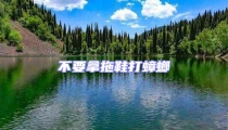 不要拿拖鞋打蟑螂