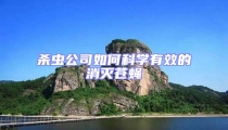 殺蟲公司如何科學(xué)有效的消滅蒼蠅