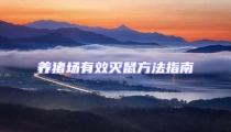 養(yǎng)豬場(chǎng)有效滅鼠方法指南