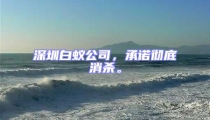 深圳白蟻公司,承諾徹底消殺。